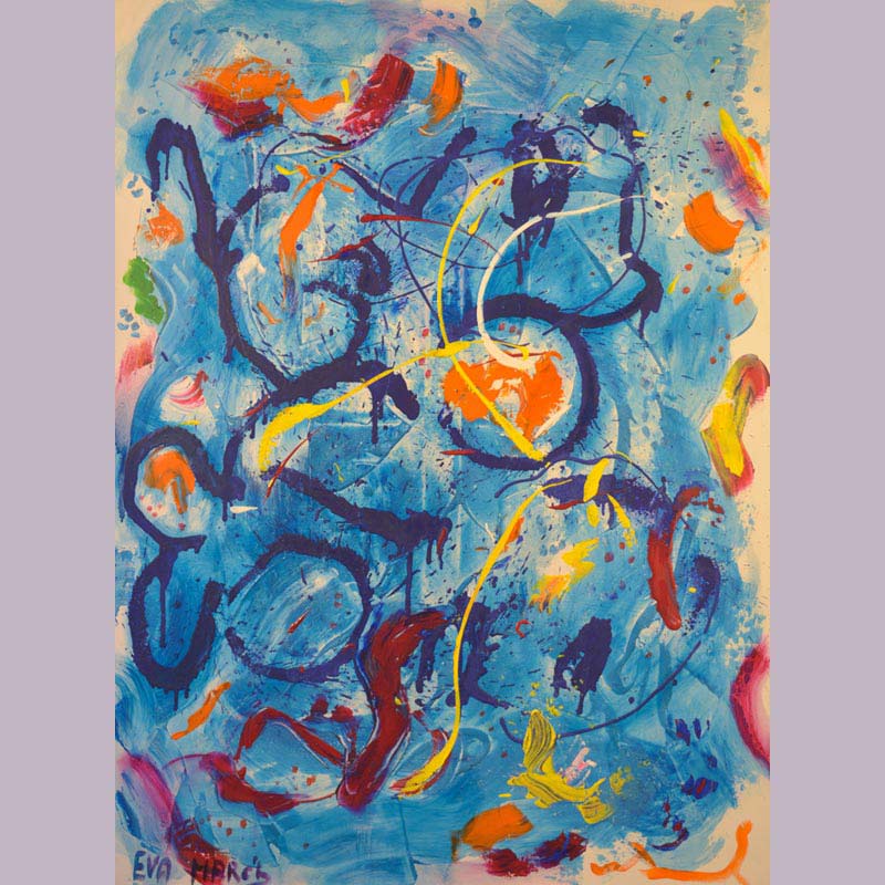 Eva March — LAVISIONBLEUE II — 130x97 cm