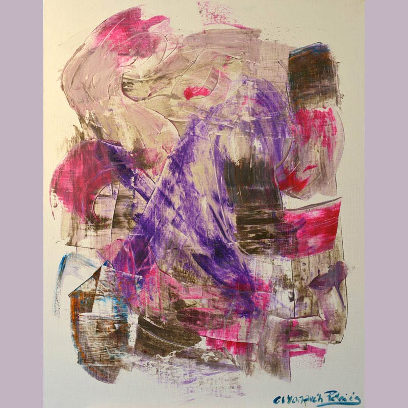 Eva March — WINDPINK — 92x73 cm