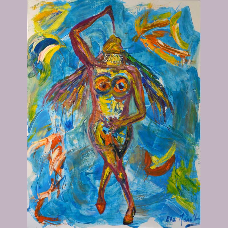 Eva March — FREEDOM BIRD — 116x90 cm