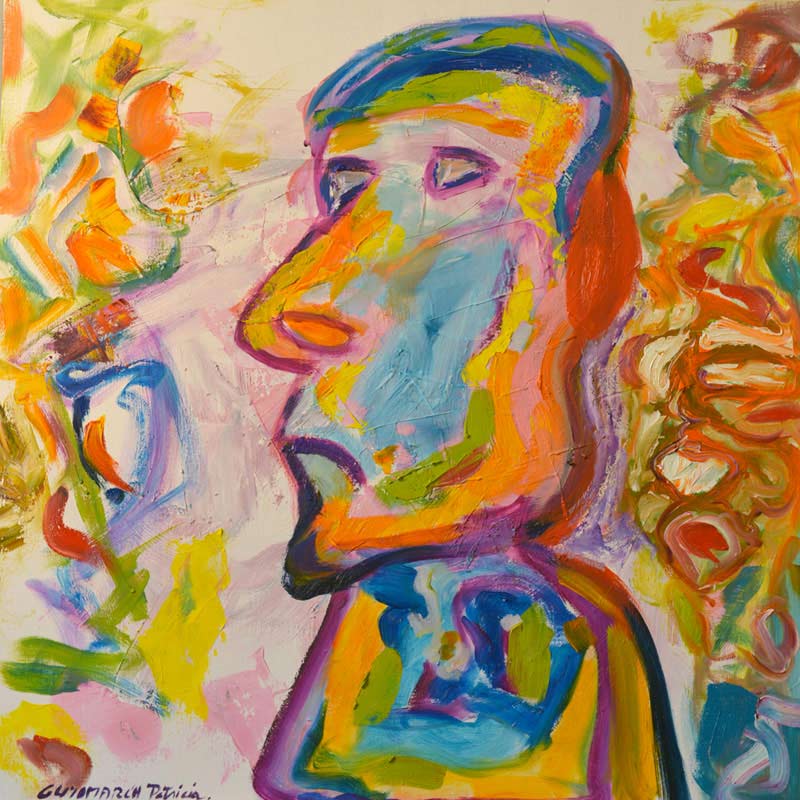 Eva March — MOIABLEU — 90x90 cm