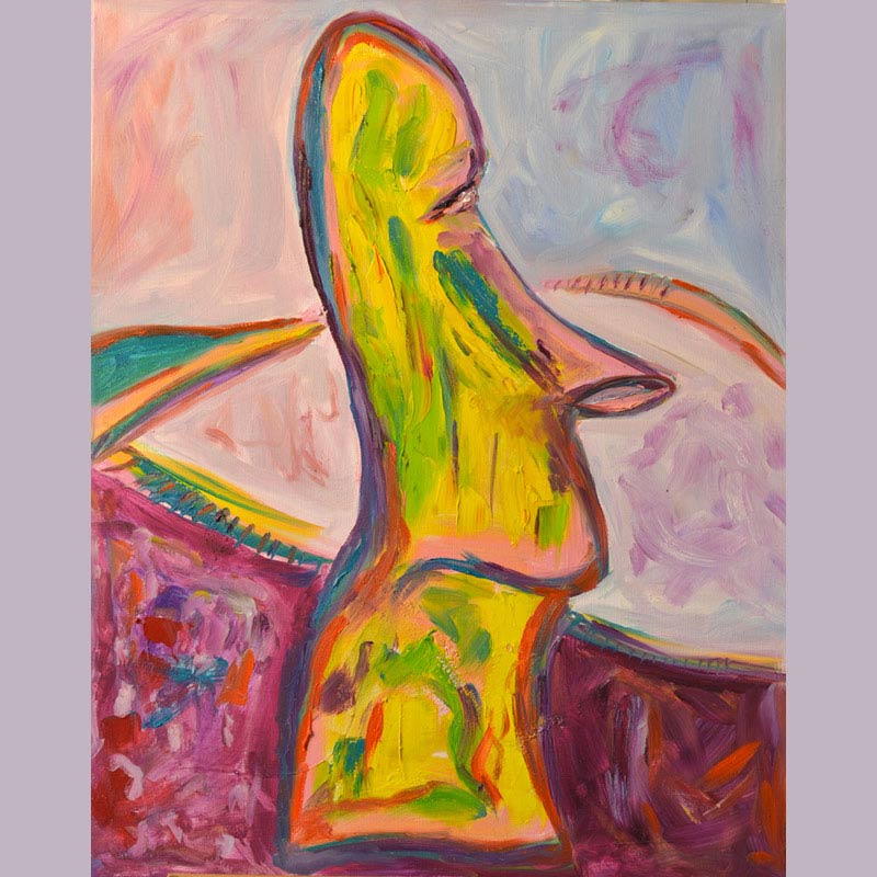 Eva March — MOIA VERT — 92x73 cm