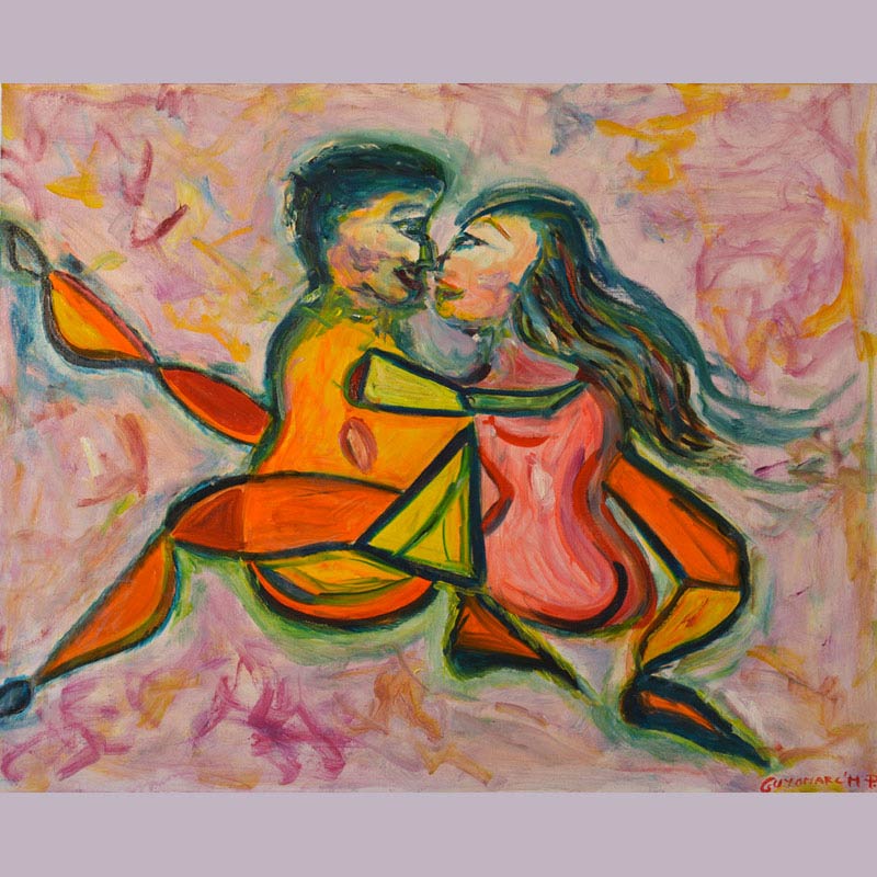 Eva March — NUAGE AMOUREUX — 80x65 cm