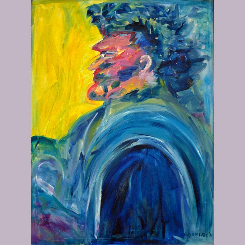 Eva March — HOMME BLEU — 80x60 cm