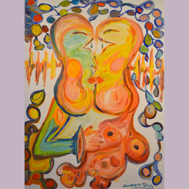 Eva March — LEBAISER 4 — 130x97 cm