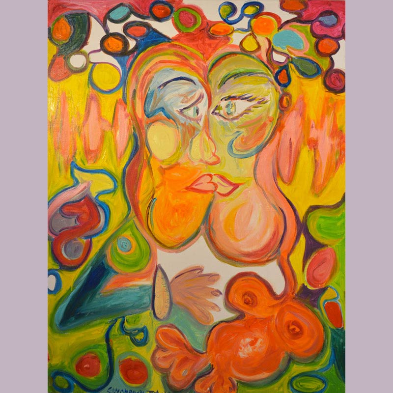 Eva March — LEBAISER 5 — 116x90 cm
