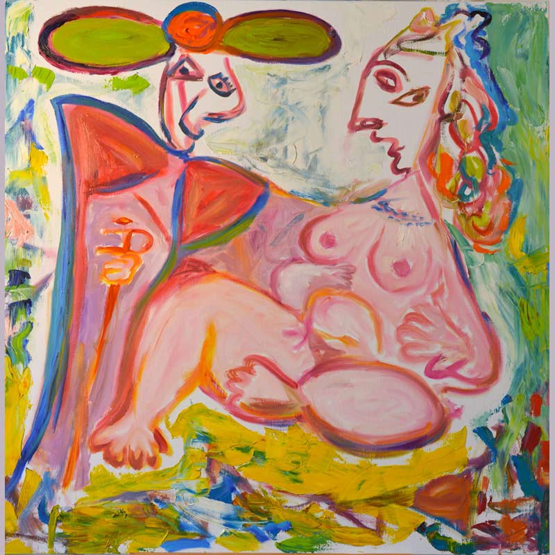Eva March — LABELLEETLEGUERRIER — 100x100 cm