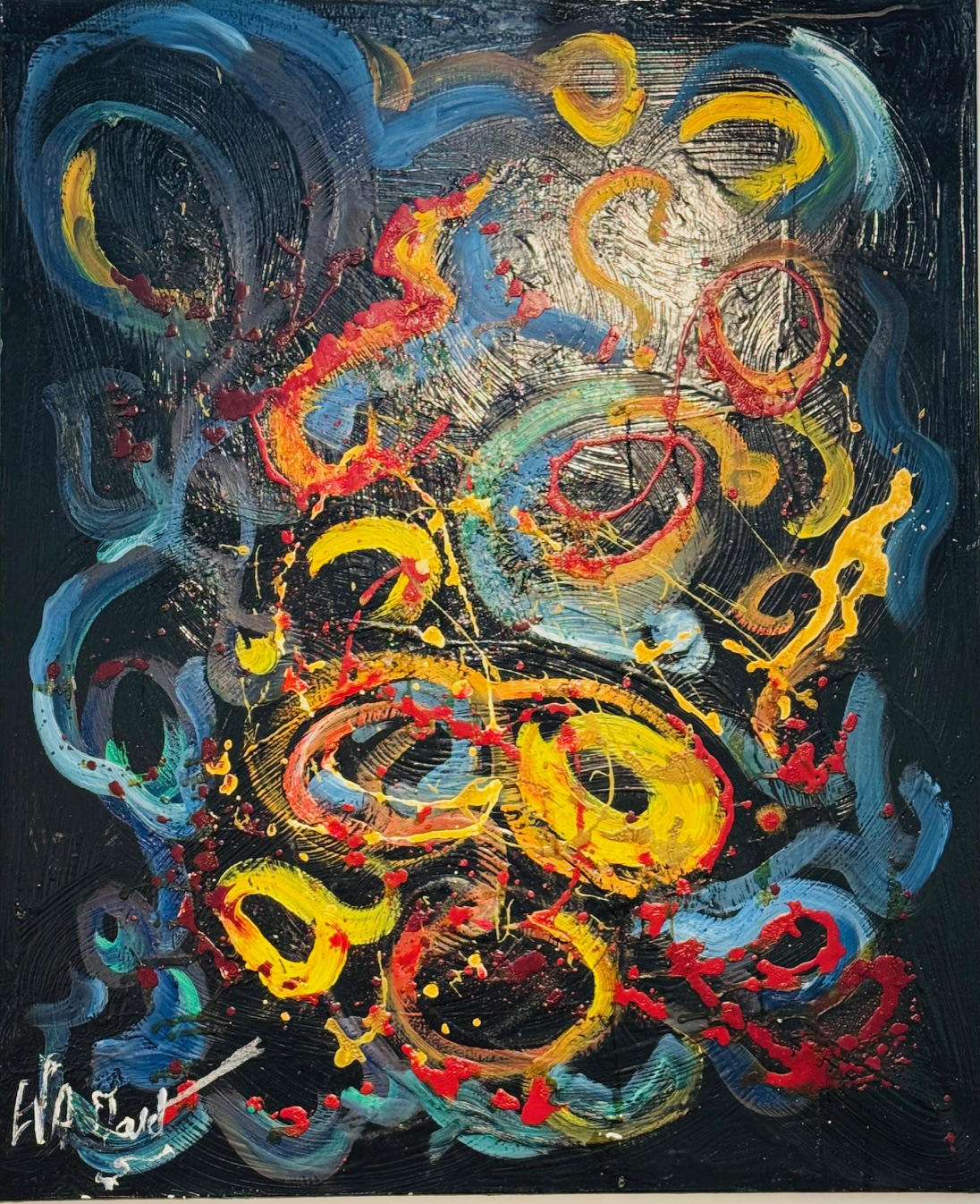 Eva March, Ebulltition, 2020, Mixed technique, 116 x 89 cm.