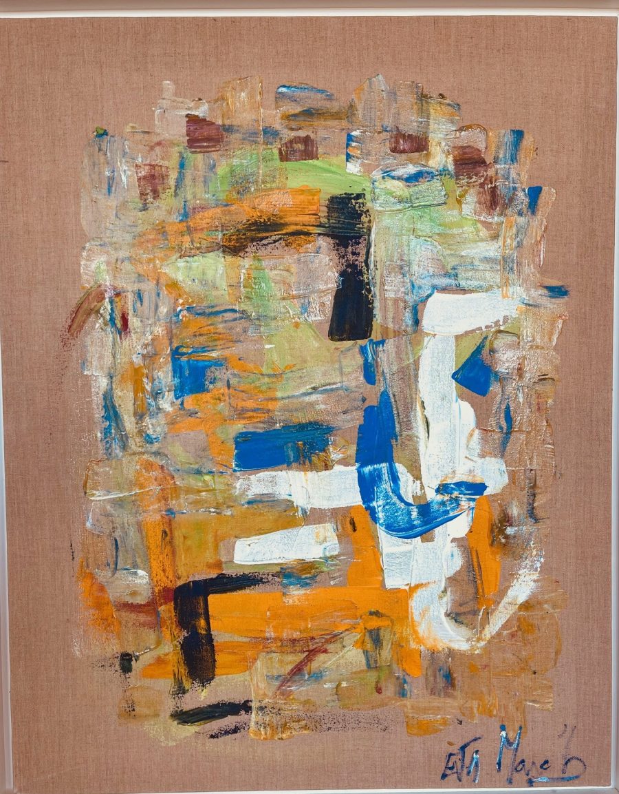 Eva March, La Clairvoyance, 2014, Oil on linen canvas, 100 x 81 cm.
