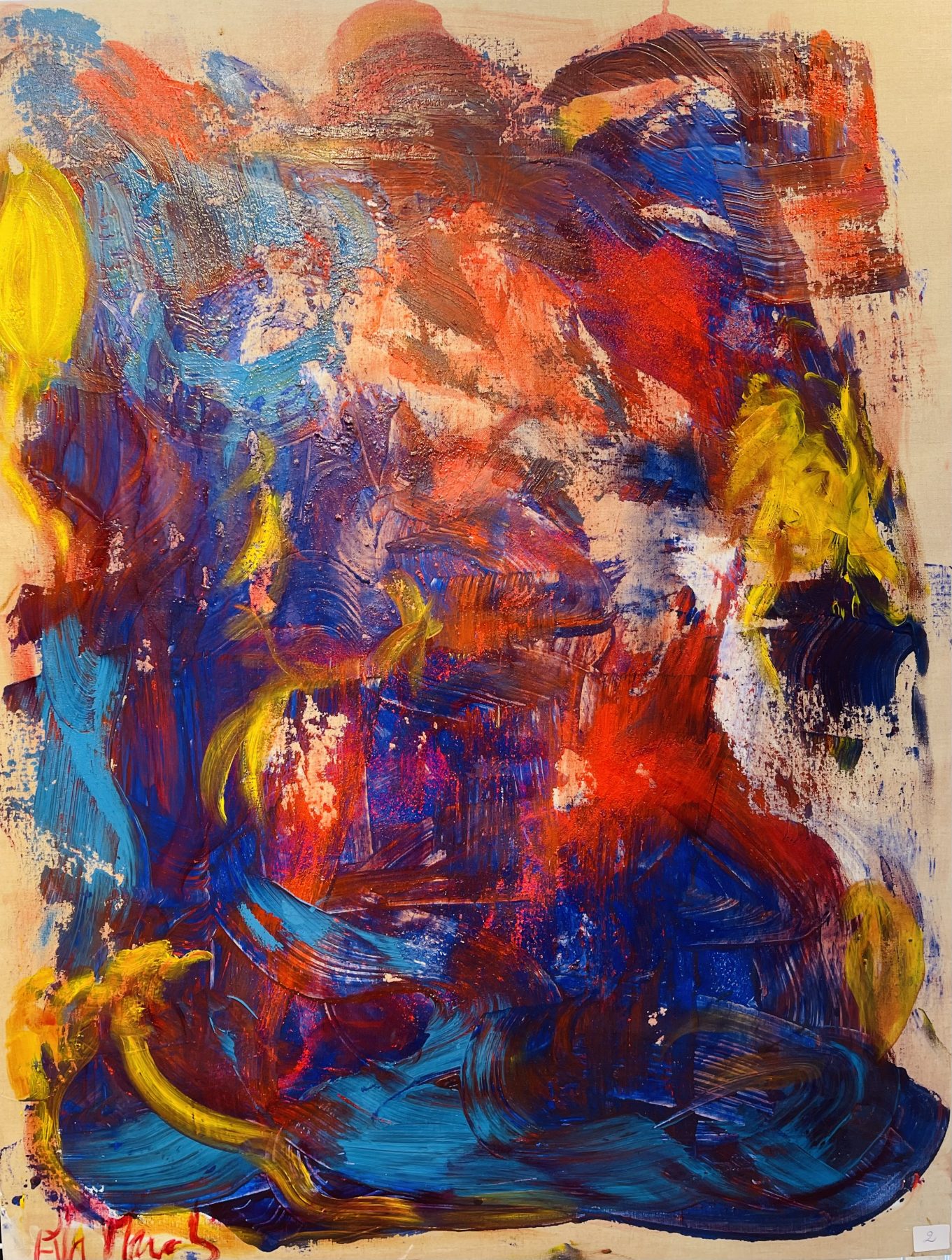 Eva March, Masque, 2019, Oil and acrylic on linen canvas, 116 x 89 cm.