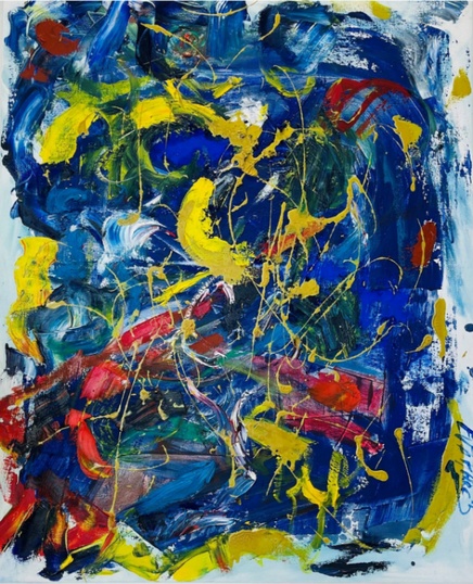 Eva March, Mind Wind 4, 2018, Mixed technique, 81 x 65 cm.