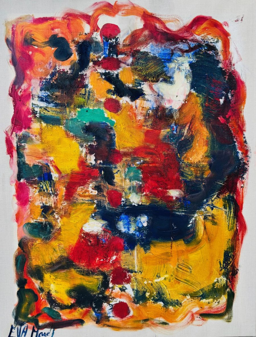 Eva March, Prana 1, 2020, Acrylic oil on linen canvas, 116 x 89 cm.