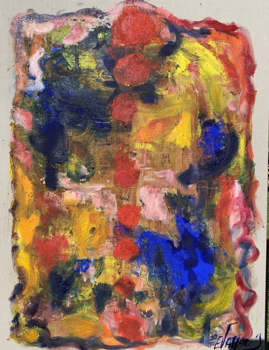 Eva March, Prana 2, 2020, Mixed technique, 116 x 89 cm.